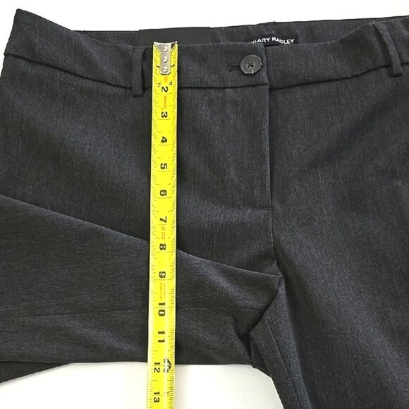 NWT Hilary Radley Women's Charcoal Grey Dress Straight Pants Stretch Size 16 - Picture 15 of 16